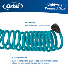 Orbit hose in use watering plants