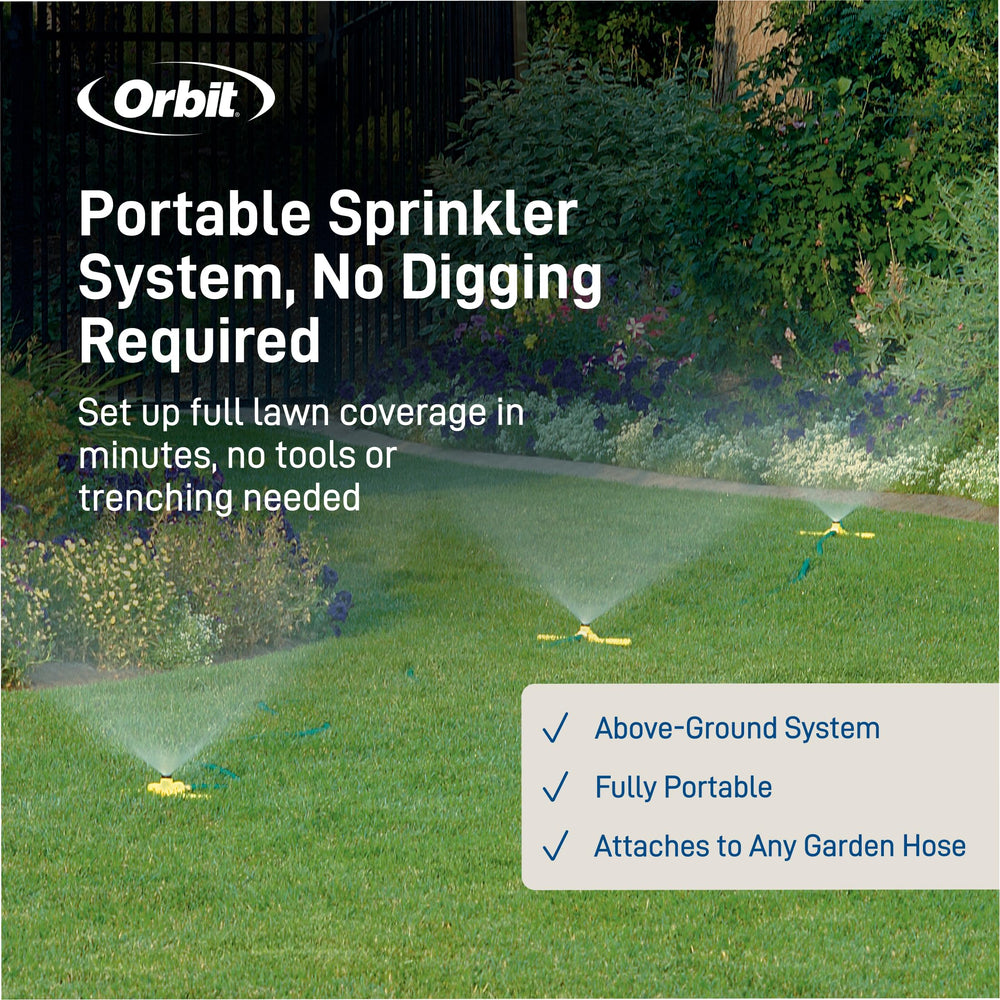 Orbit Port-A-Rain complete watering system with interchangeable nozzles