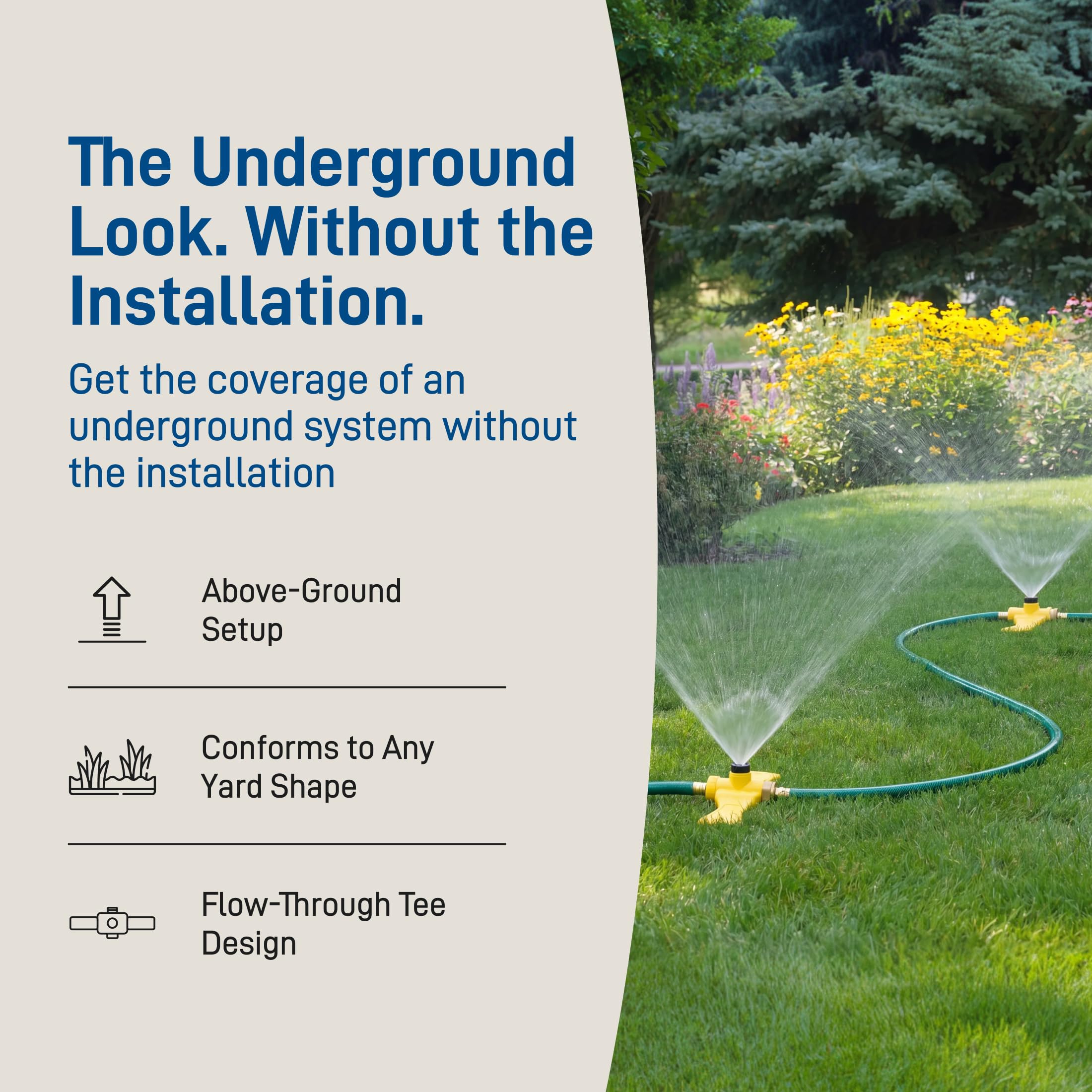Orbit Port-A-Rain sprinkler system with 15-ft garden hoses
