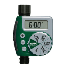 Orbit Programmable Digital Hose Watering Timer front view with LCD screen
