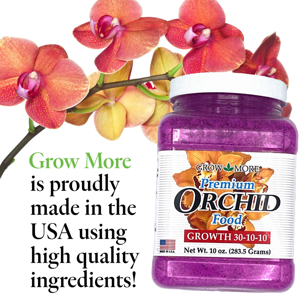 Orchid plant being fed with Grow More fertilizer