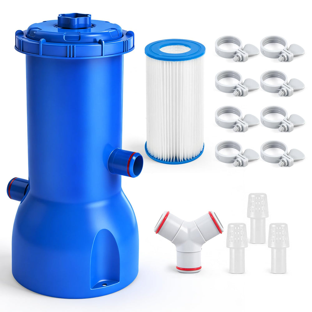 Orealla Above Ground Pool Cartridge Filter Pump front view