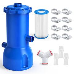 Orealla Above Ground Pool Cartridge Filter Pump front view
