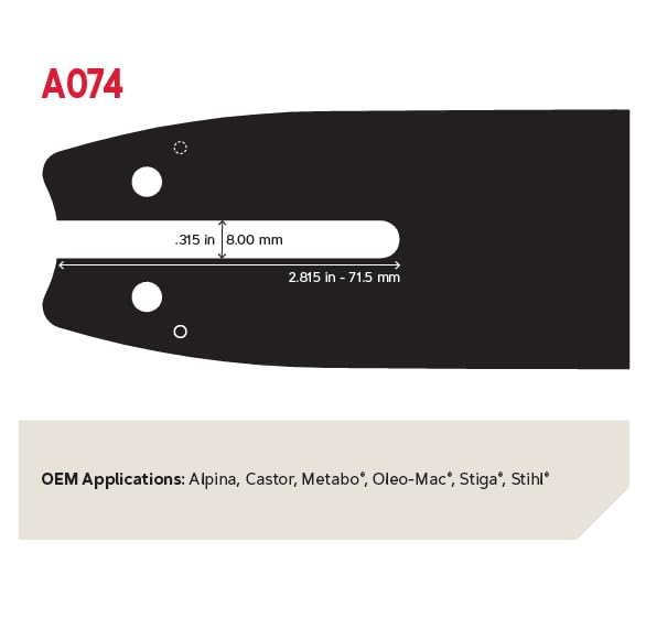 Oregon chainsaw bar and chain combo in packaging
