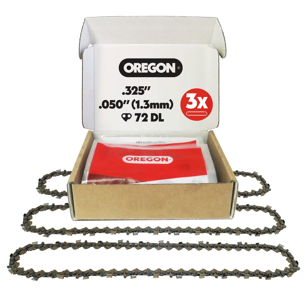 Oregon Chainsaw Chain 18-inch with 72 drive links side view