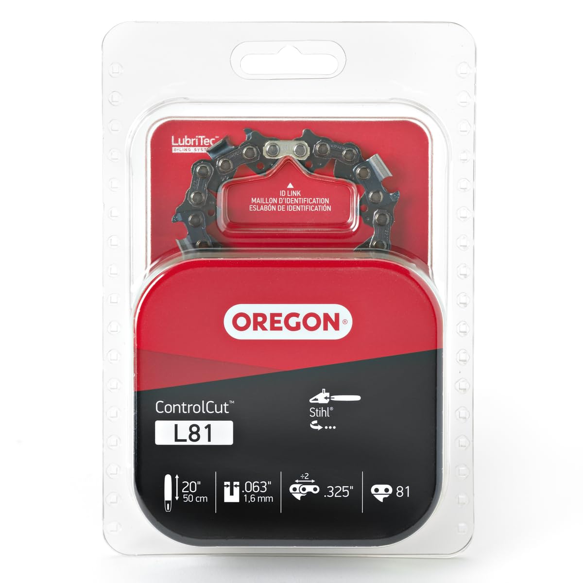 Oregon Chainsaw Chain for 20-Inch Bar with.325" pitch and.063" gauge