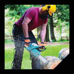 Oregon Chainsaw Safety Helmet side view showing adjustable harness