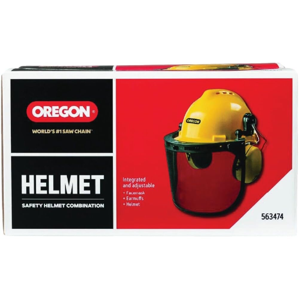 Oregon Chainsaw Safety Helmet with ear cups attached