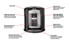 Oregon Oil Filter dimensions showing height and diameter
