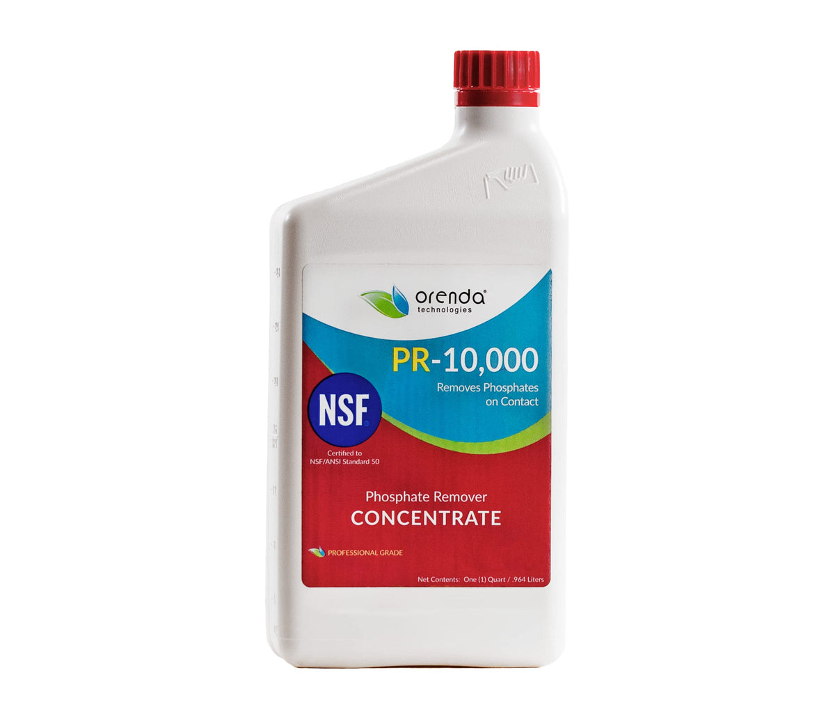 Orenda PR-10000-QT phosphate remover concentrate bottle front view