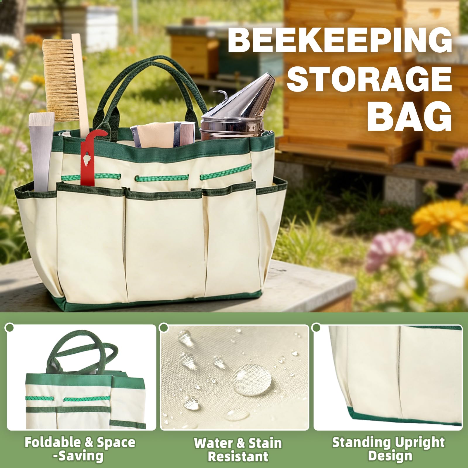 Organizer tote bag for MayBee beekeeping tools
