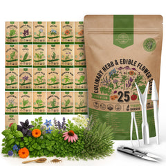 Organo Republic 25 Culinary Herbs Seed Pack front view