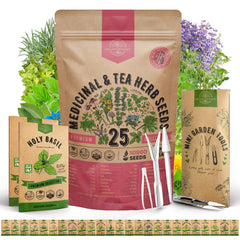 Organo Republic Herb Seeds Variety Pack front view with seed packets