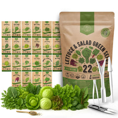 Organo Republic Lettuce & Salad Greens Seeds Variety Pack front view