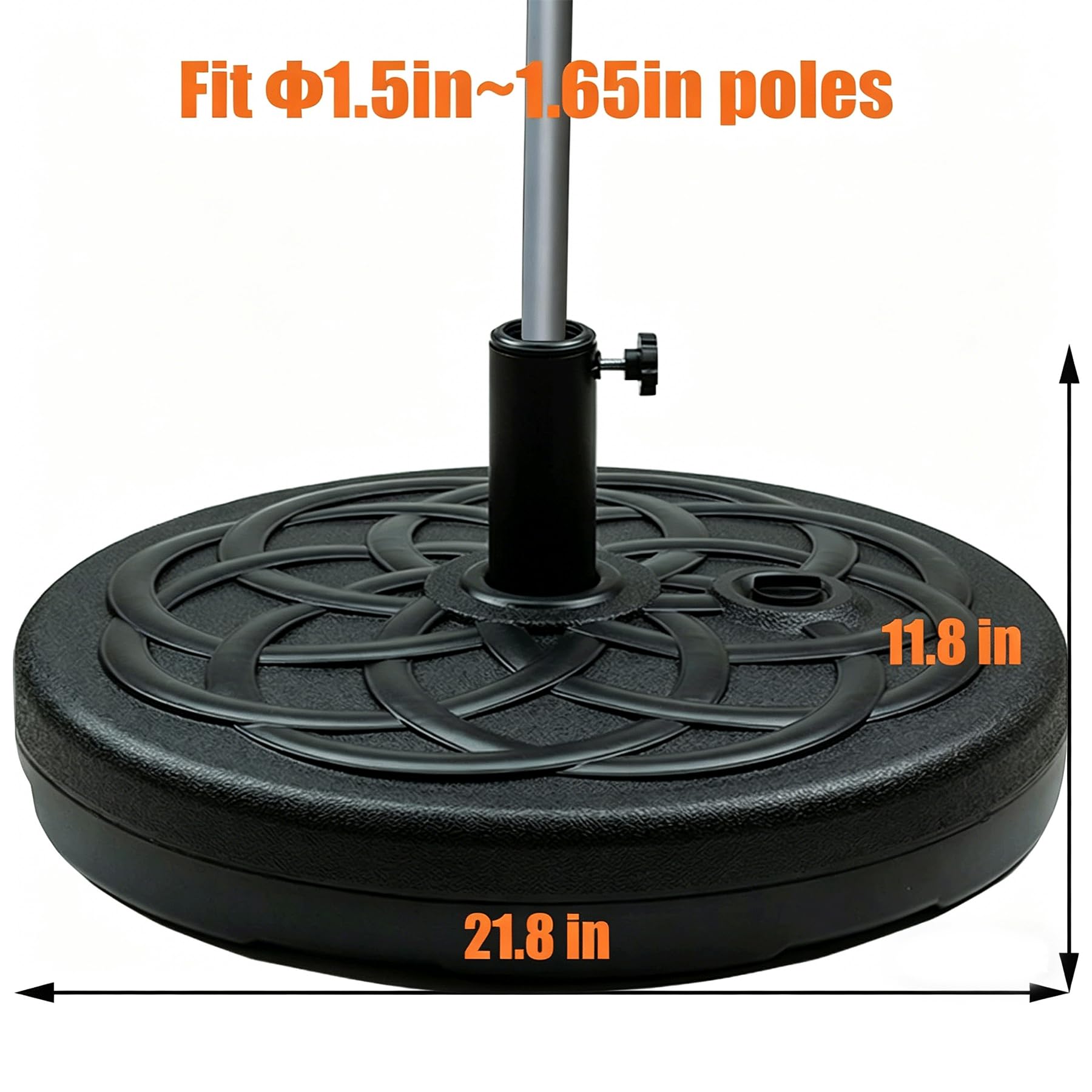 Orgrimmar patio umbrella base stand packaging front