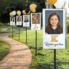 ORIENTAL CHERRY Graduation Yard Sign set with gold and black colour