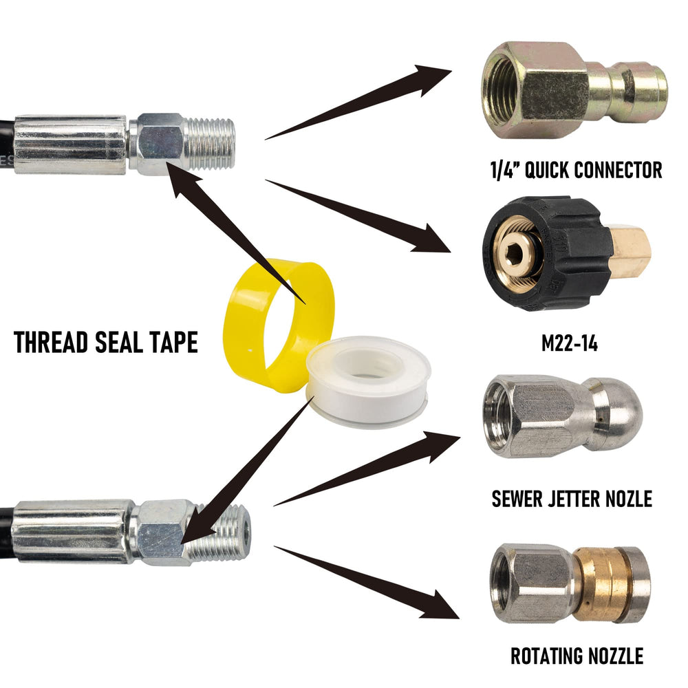 Orifice 4.5 button nose sewer jet nozzle