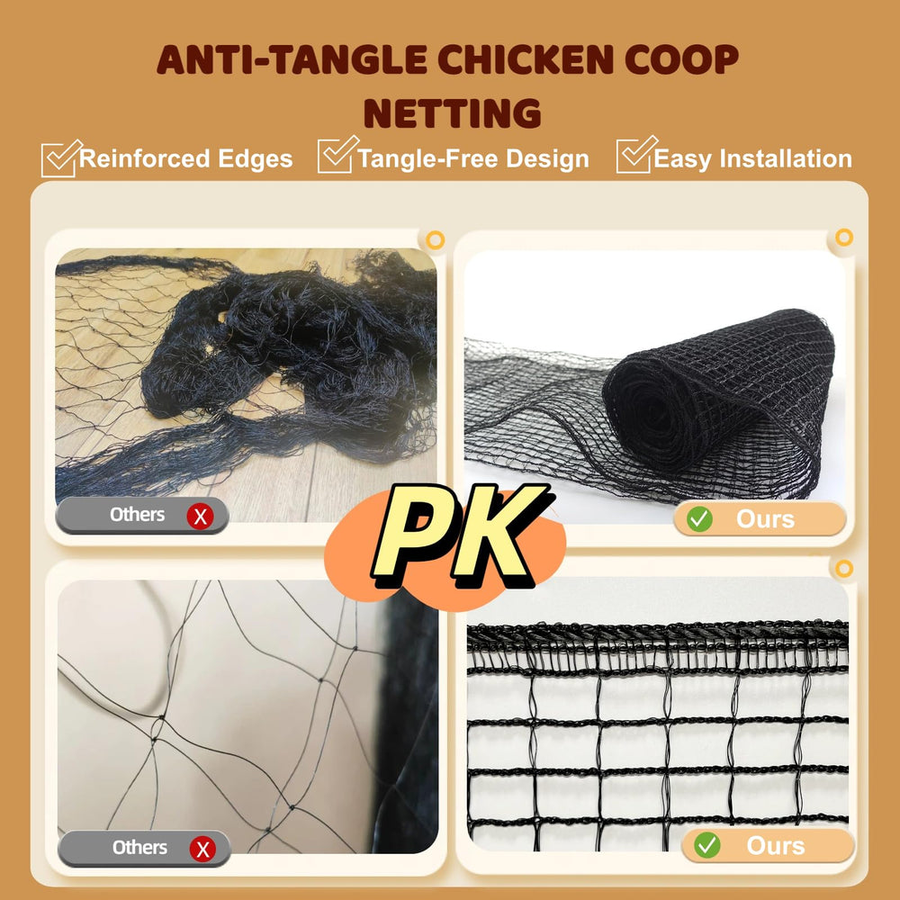 ORIVOGAS bird netting rolled up for storage