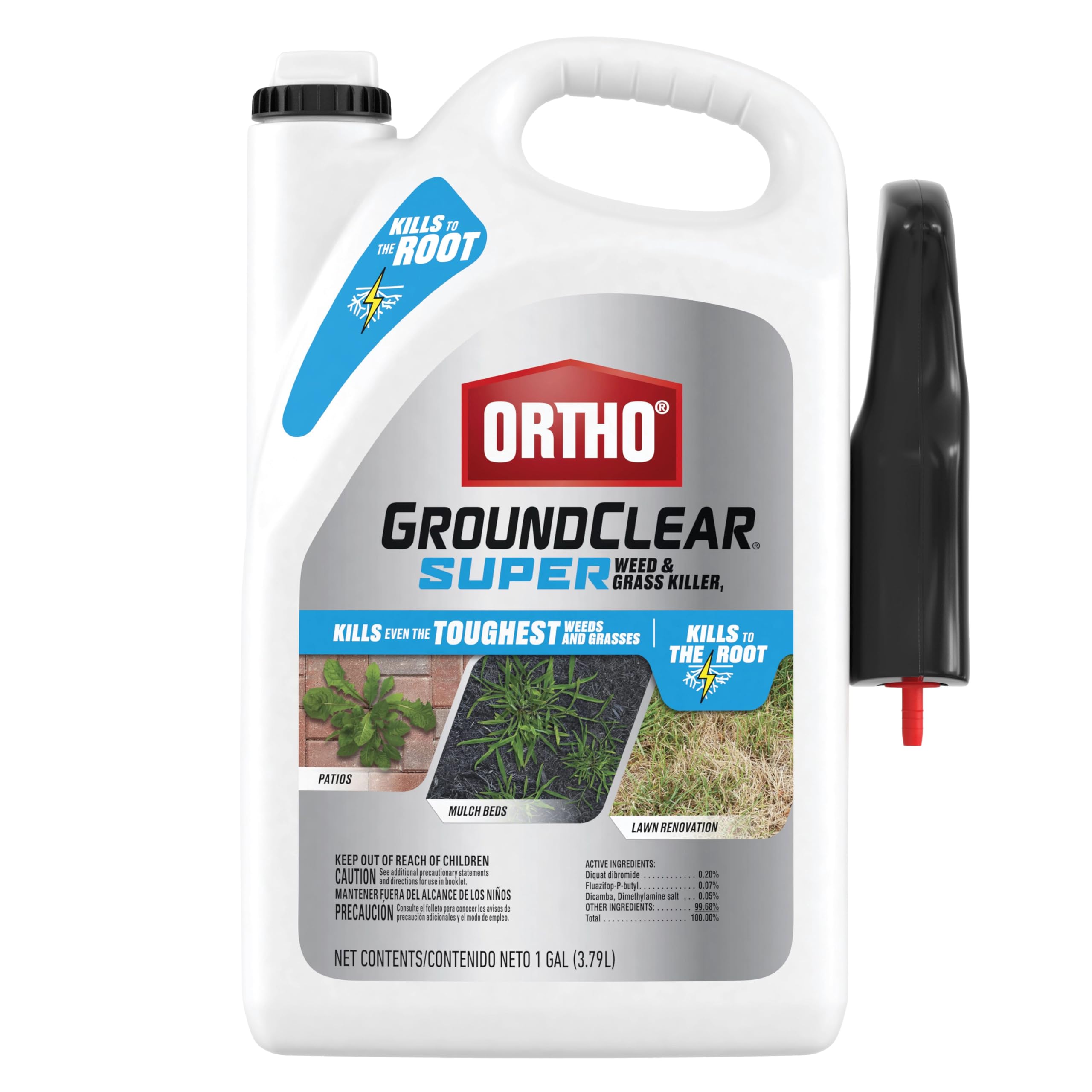 Ortho GroundClear Super Weed & Grass Killer 1 gal front view