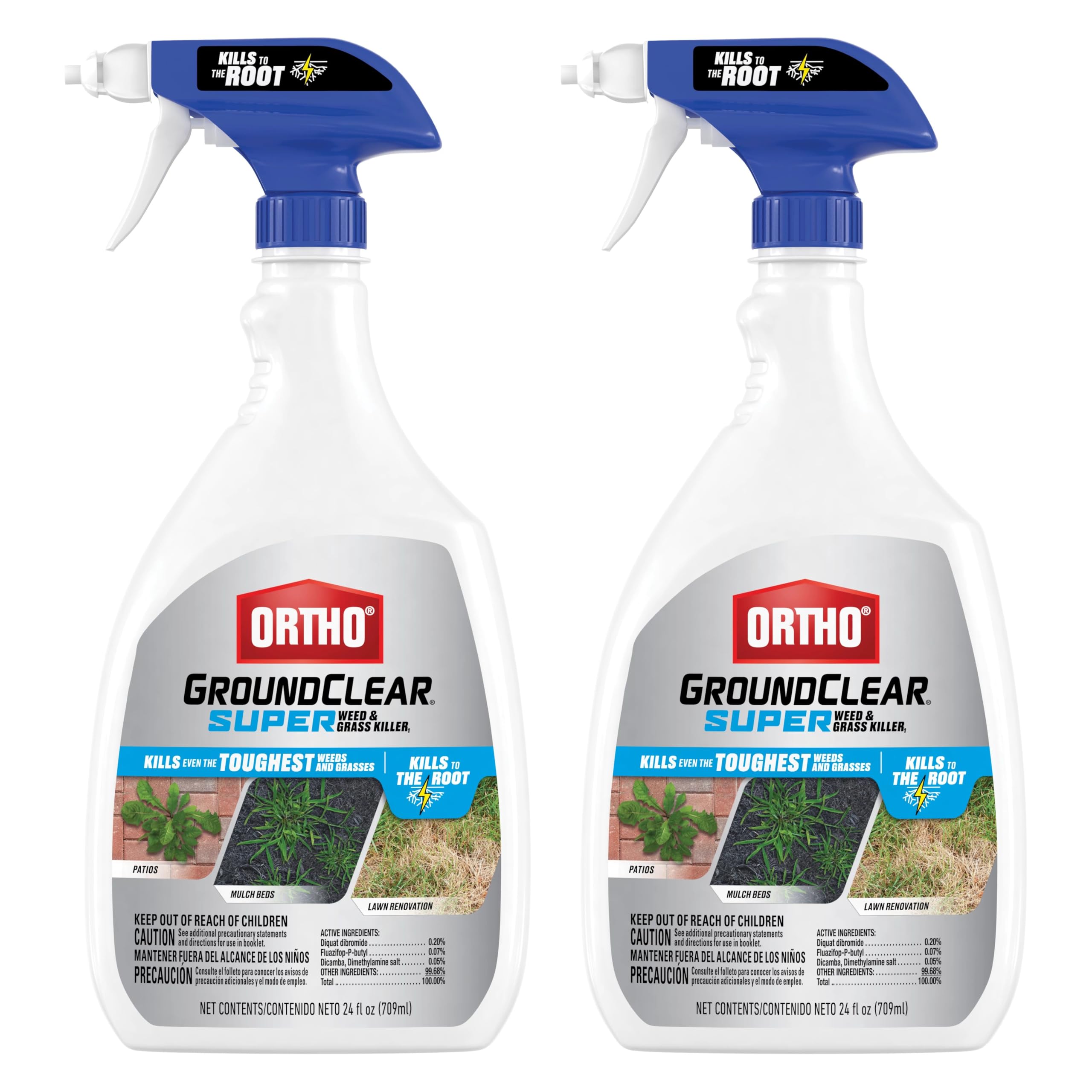 Ortho GroundClear Super Weed & Grass Killer 24 fl. oz. front view
