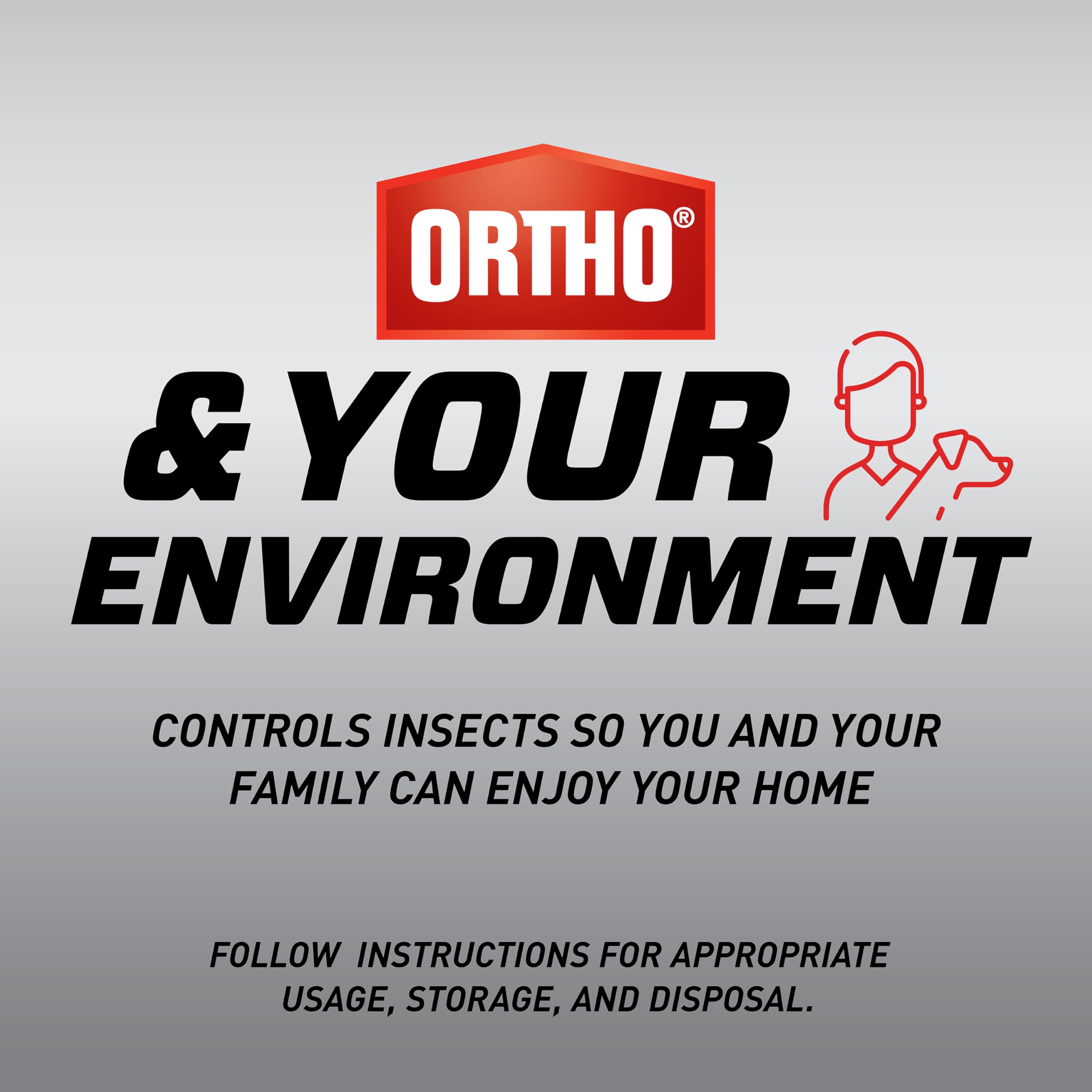 Ortho GroundClear Super Weed Killer spray in action