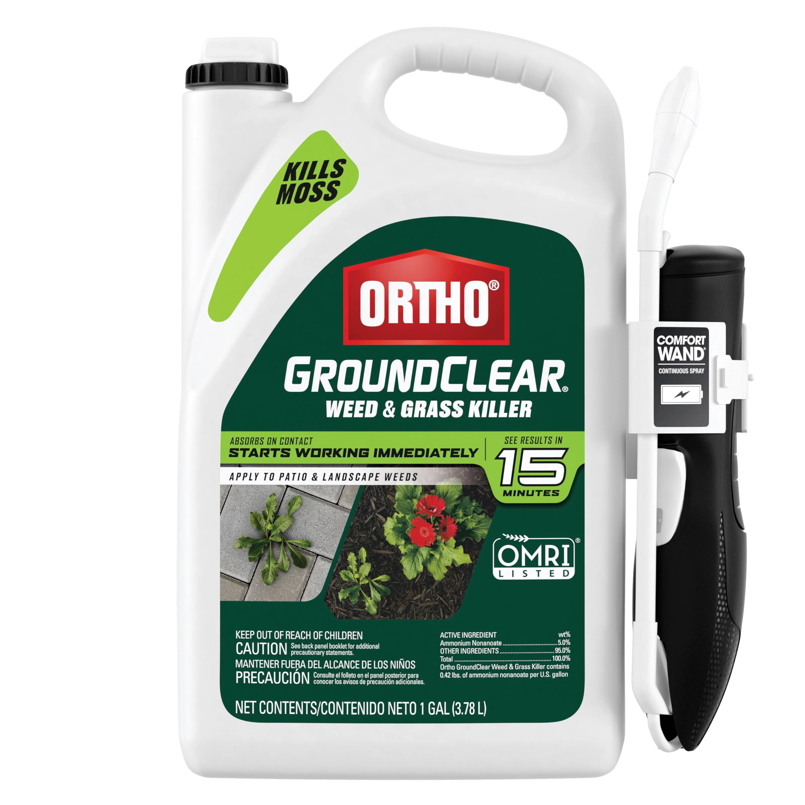 Ortho GroundClear Weed & Grass Killer 1 Gal with Comfort Wand