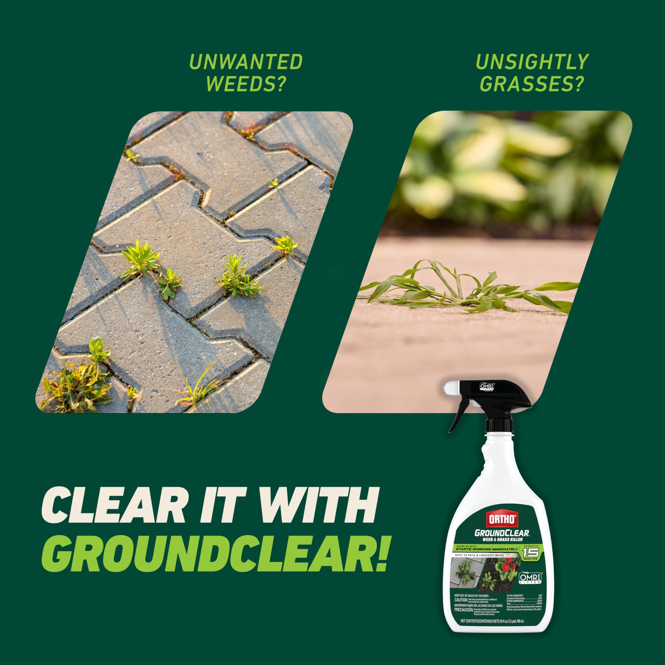 Ortho GroundClear Weed & Grass Killer 2-Pack packaging