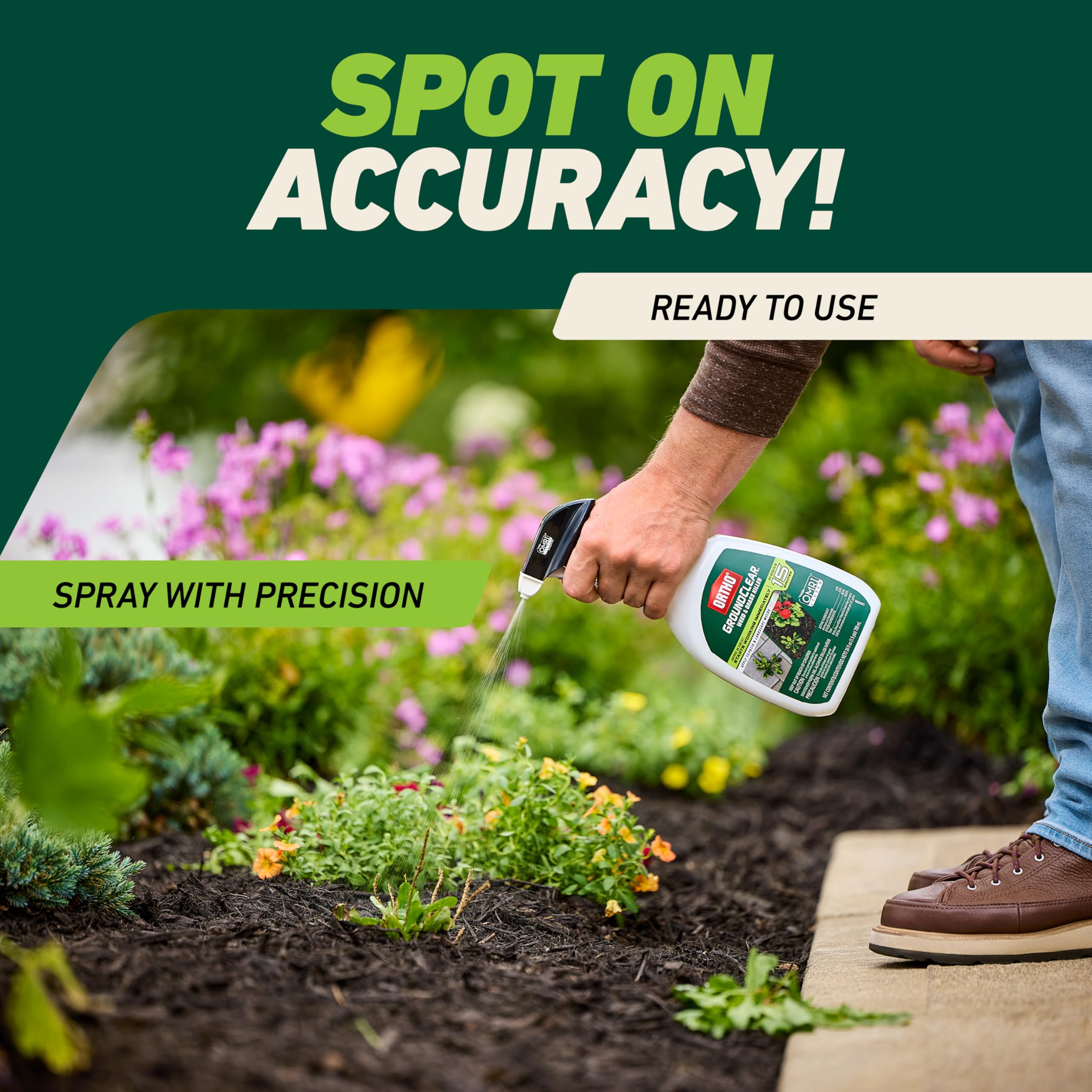 Ortho GroundClear Weed & Grass Killer ready-to-use spray in garden