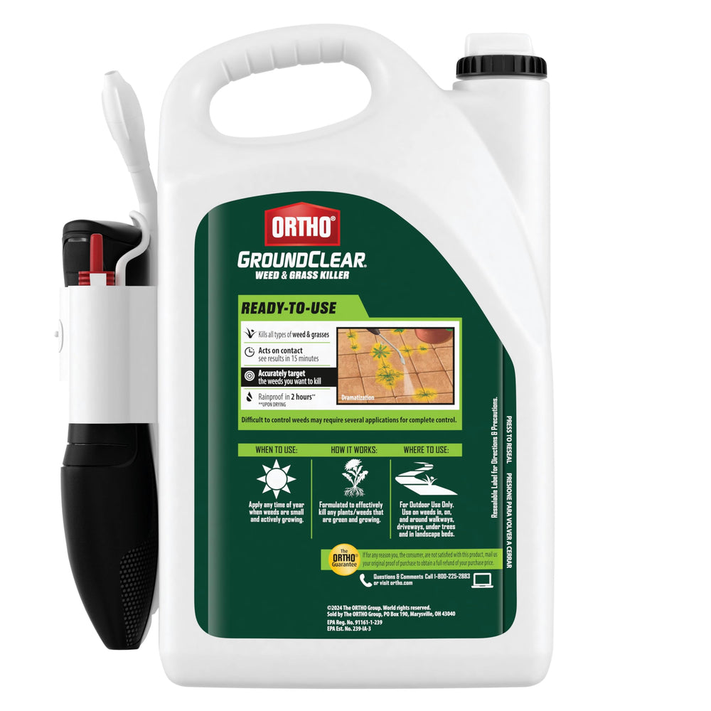 Ortho GroundClear Weed Killer 1 Gal container side view
