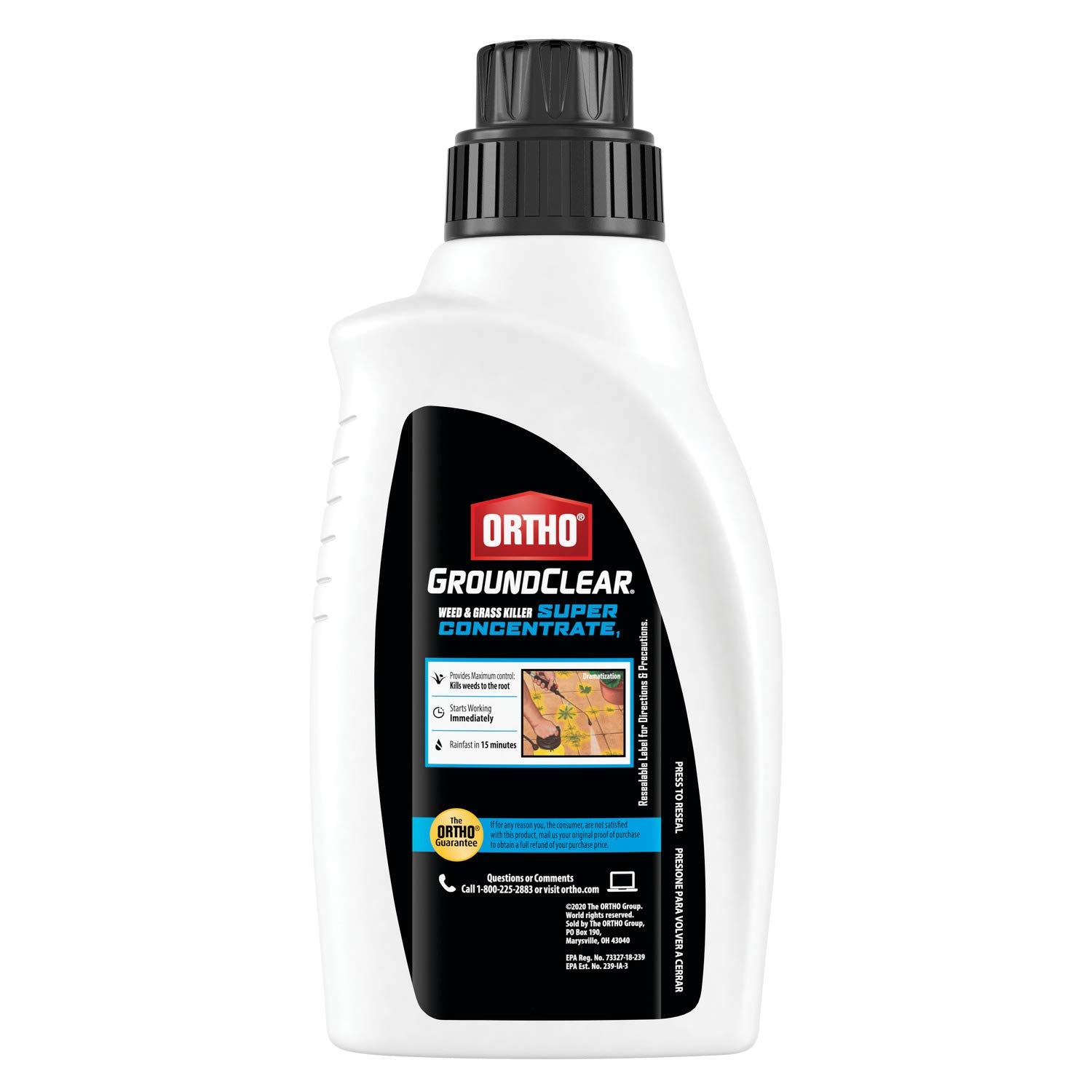 Ortho GroundClear Weed Killer bottle side view
