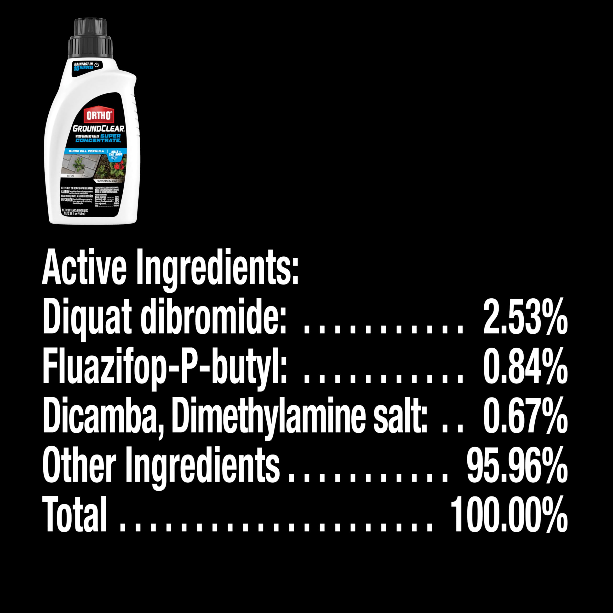 Ortho GroundClear Weed Killer with tank sprayer