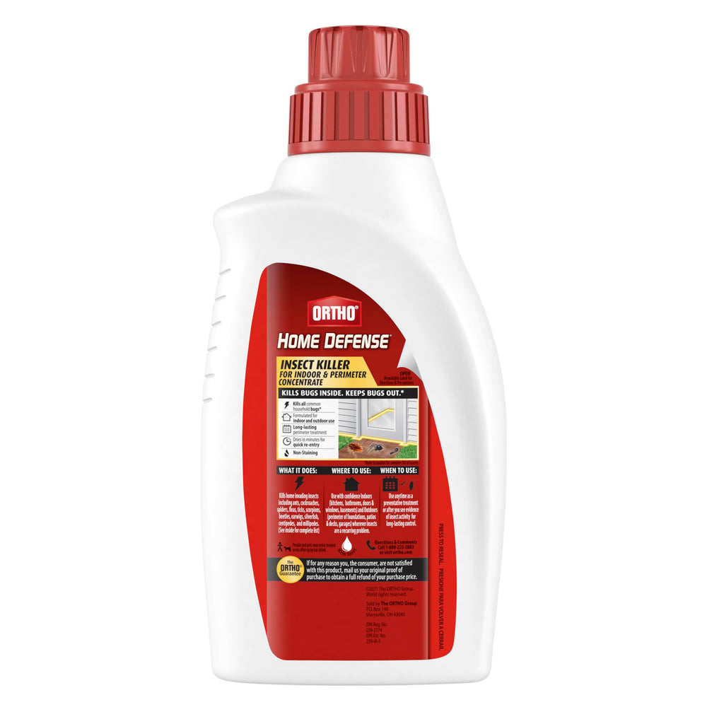 Ortho Home Defense Insect Killer 32 oz label details