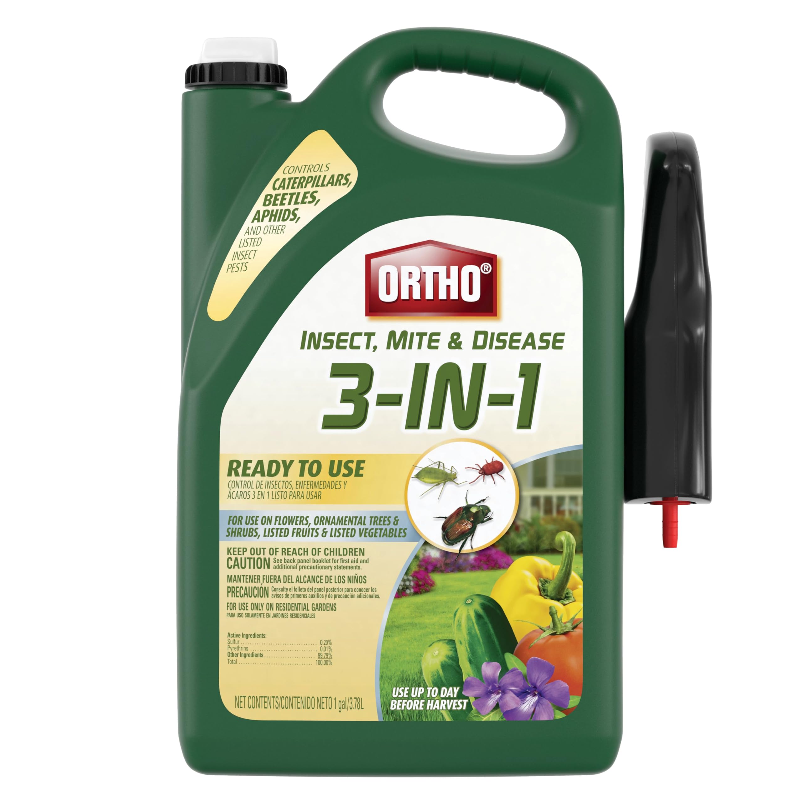 Ortho Insect, Mite & Disease 3-in-1 Ready-to-Use 1 gal spray bottle front view