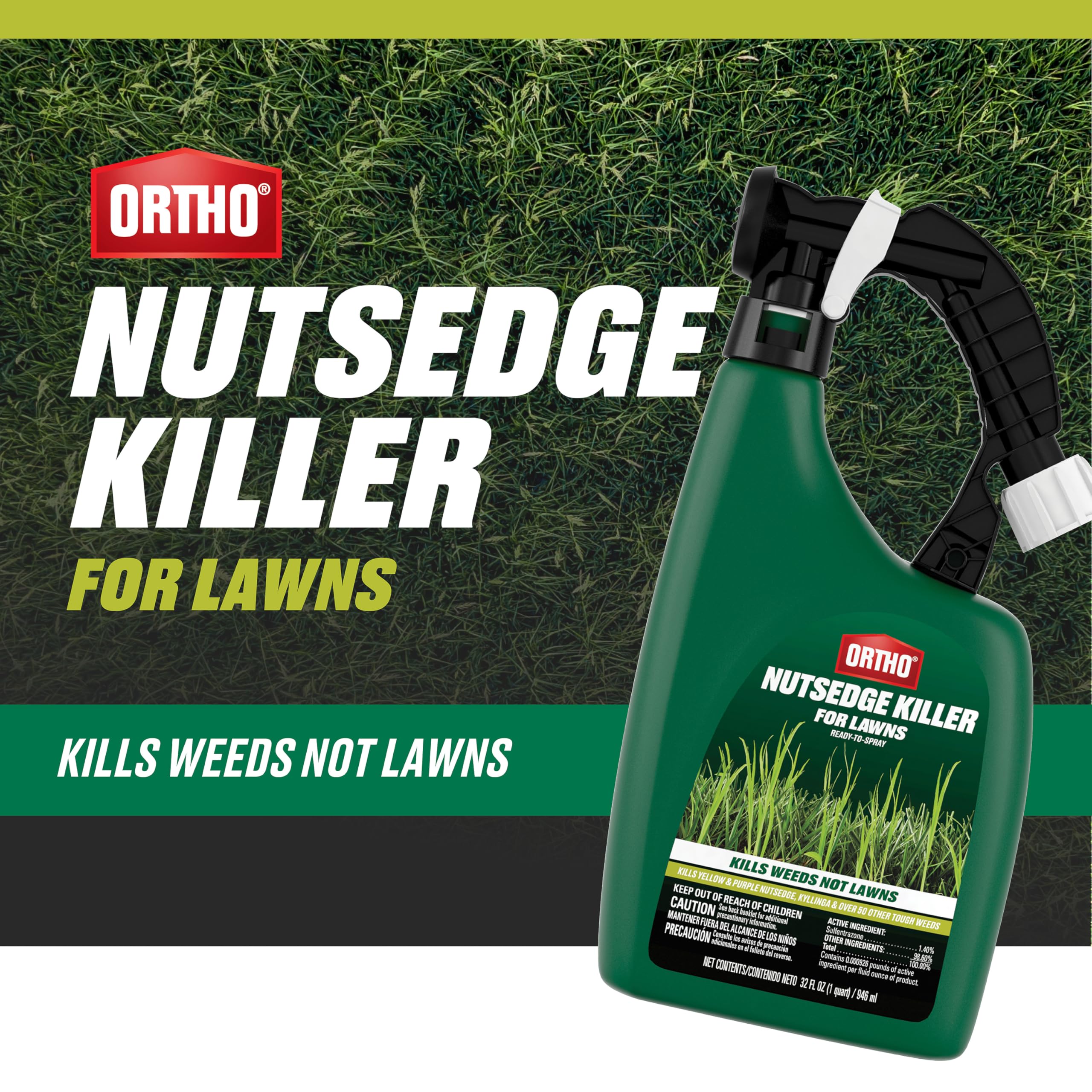 Ortho Nutsedge Killer sprayer with garden hose connection