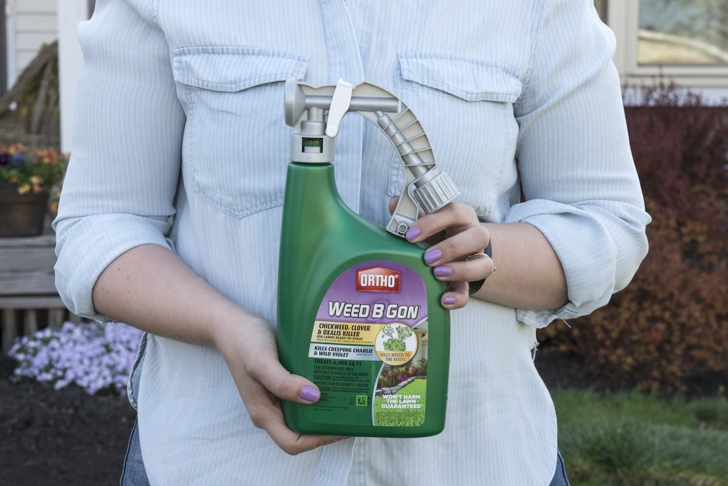 Ortho Weed B Gon 32 Oz spray bottle side view