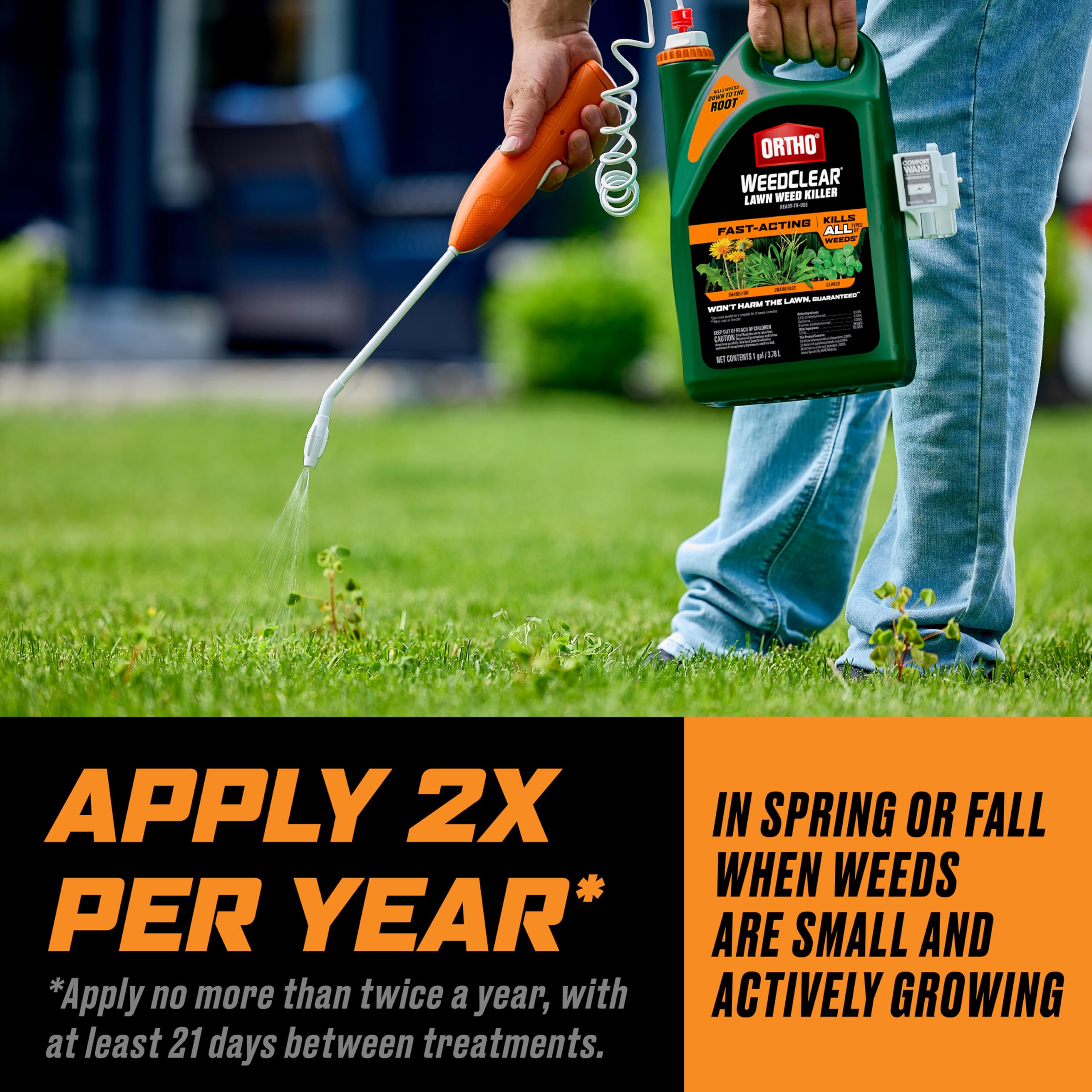 Ortho WeedClear Lawn Weed Killer refill packaging