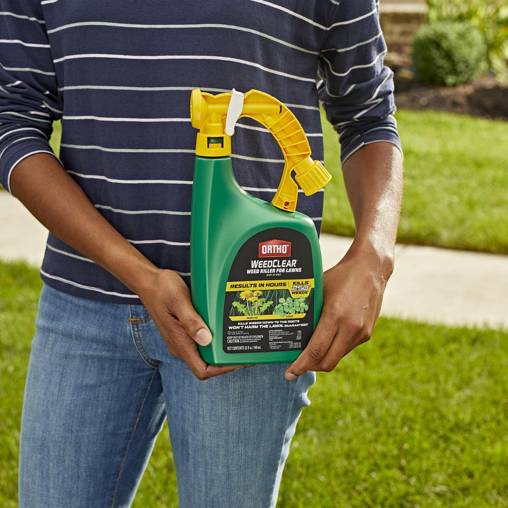 Ortho WeedClear Weed Killer for Lawns 32 fl oz Ready-To-Spray back view