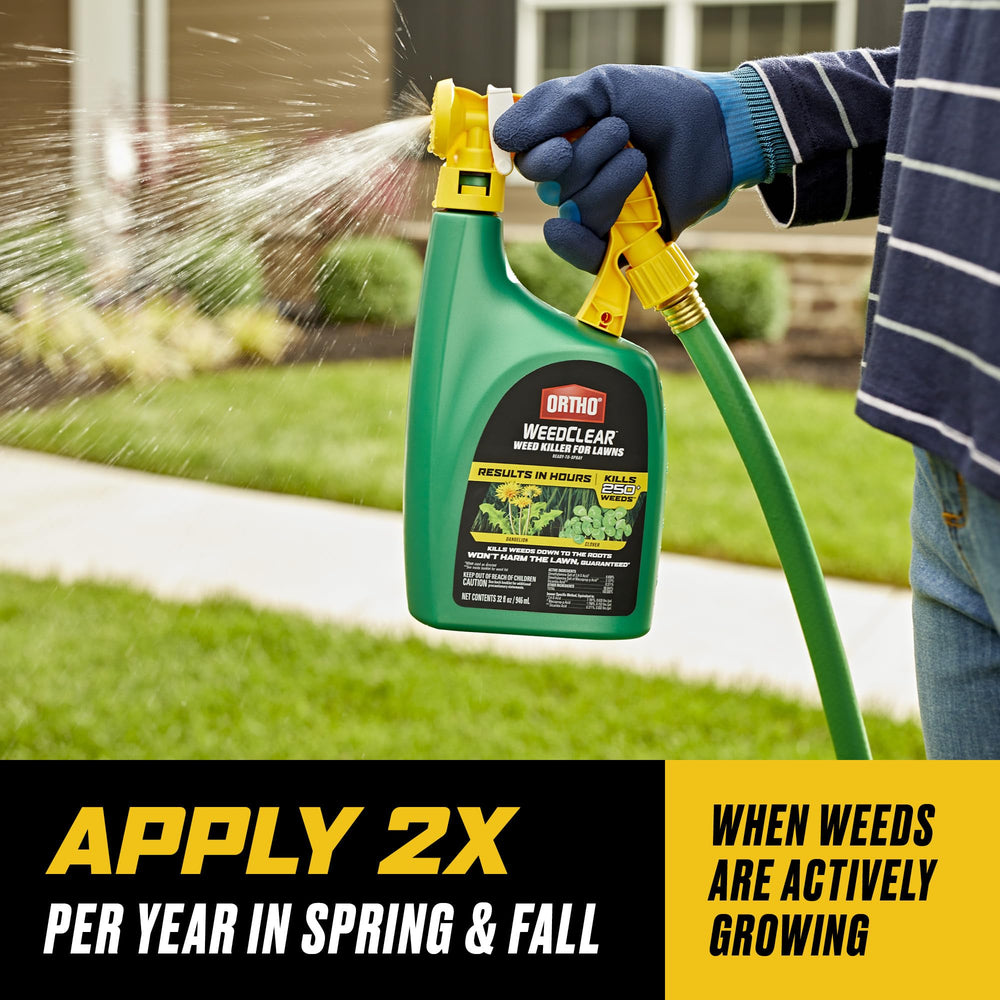 Ortho WeedClear Weed Killer for Lawns in outdoor lawn setting