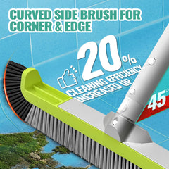OSAMEDA Pool Brush Head attached to Φ1.25” pole