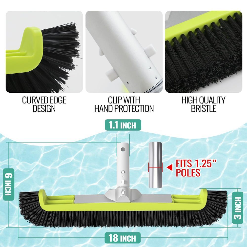OSAMEDA Pool Brush Head displaying its durable plastic material