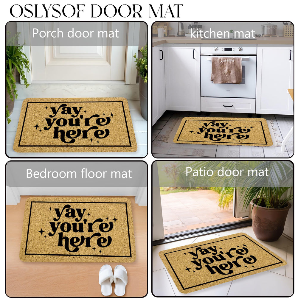 OSLYSOF Funny Welcome Door Mat packaging view