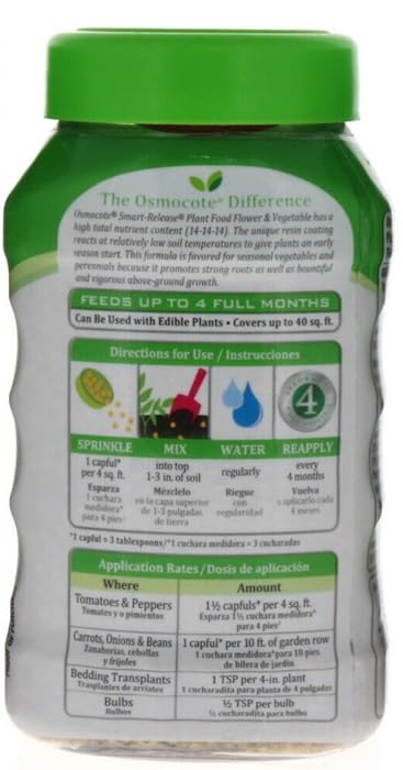 Osmocote packaging showing 14-14-14 NPK ratio