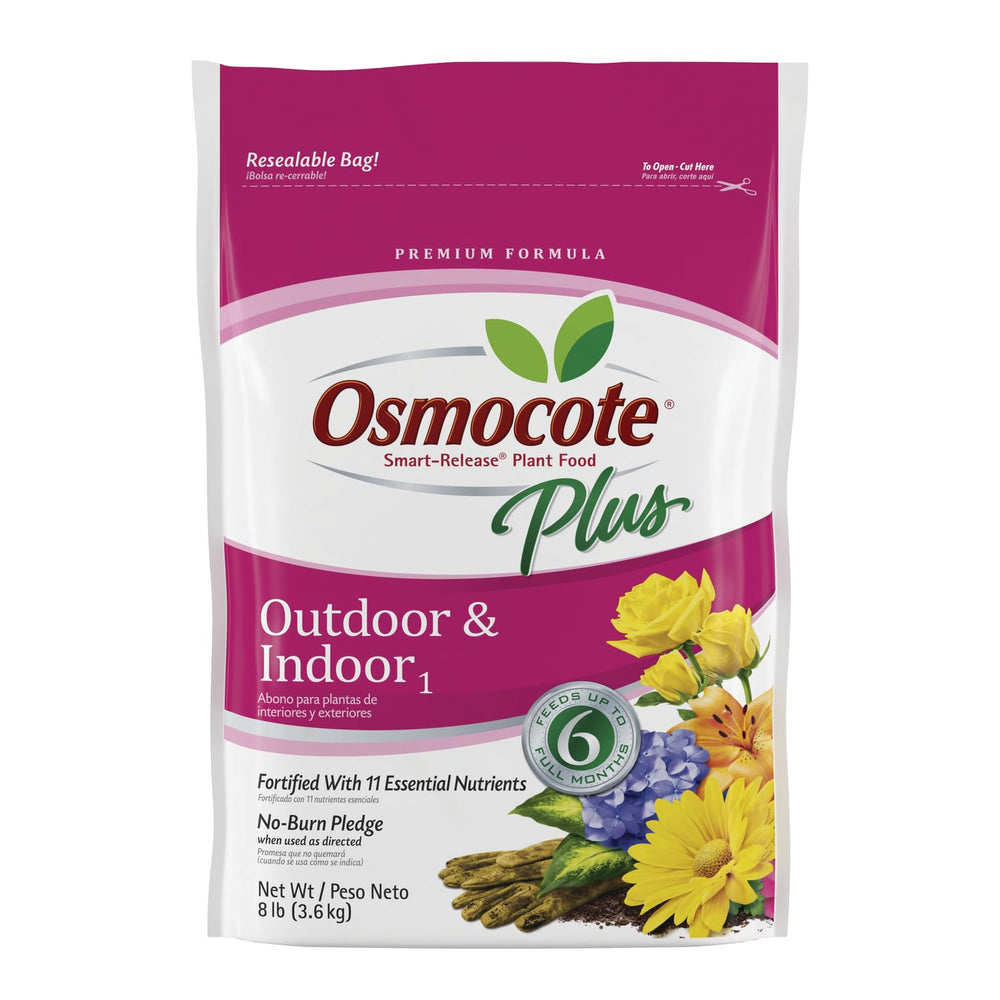 Osmocote Smart-Release Plant Food Plus 8 lb packaging front view