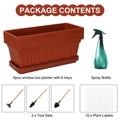 OSMOFUZE 17-inch planter with vibrant brick red colour