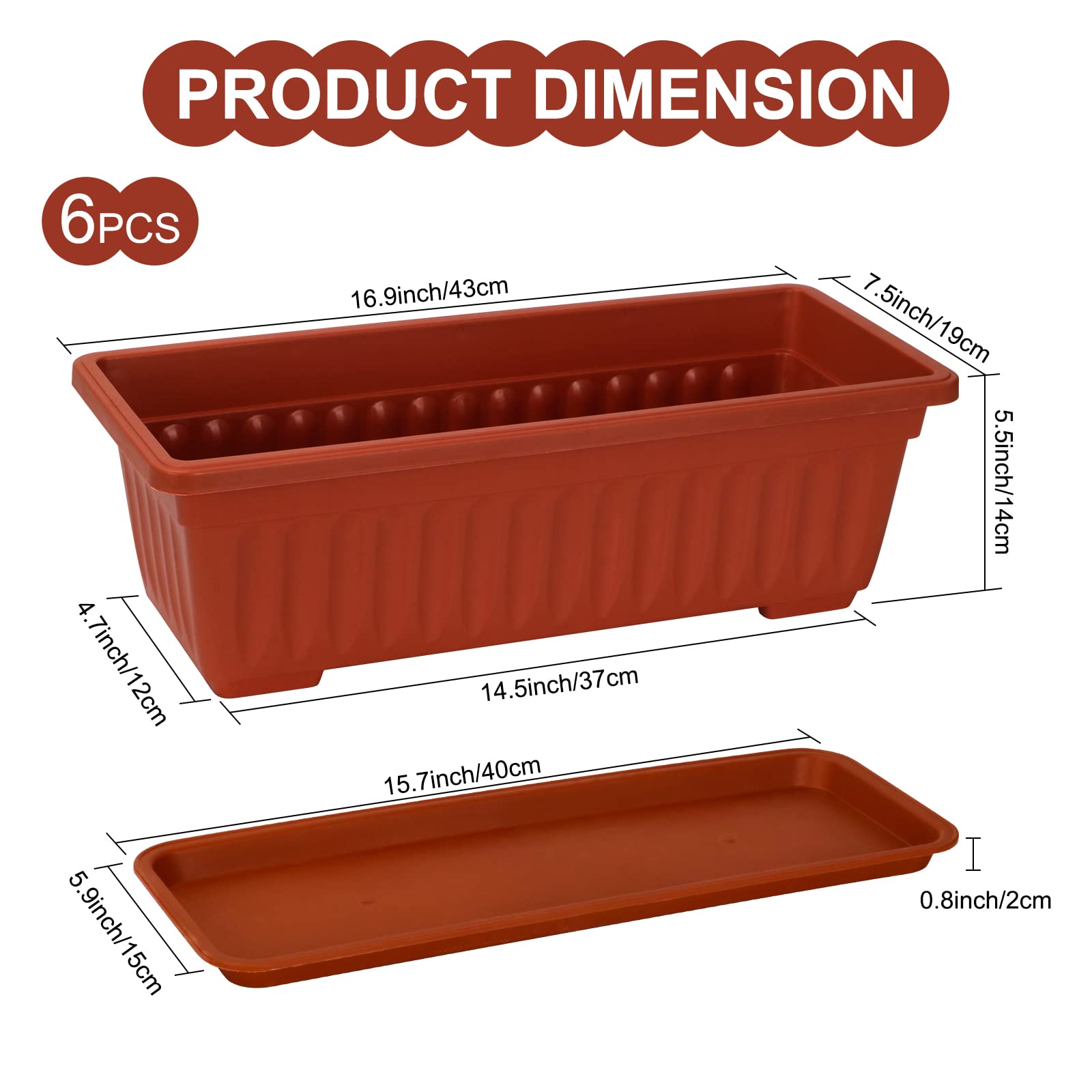 OSMOFUZE planters showcasing drainage holes and raised feet