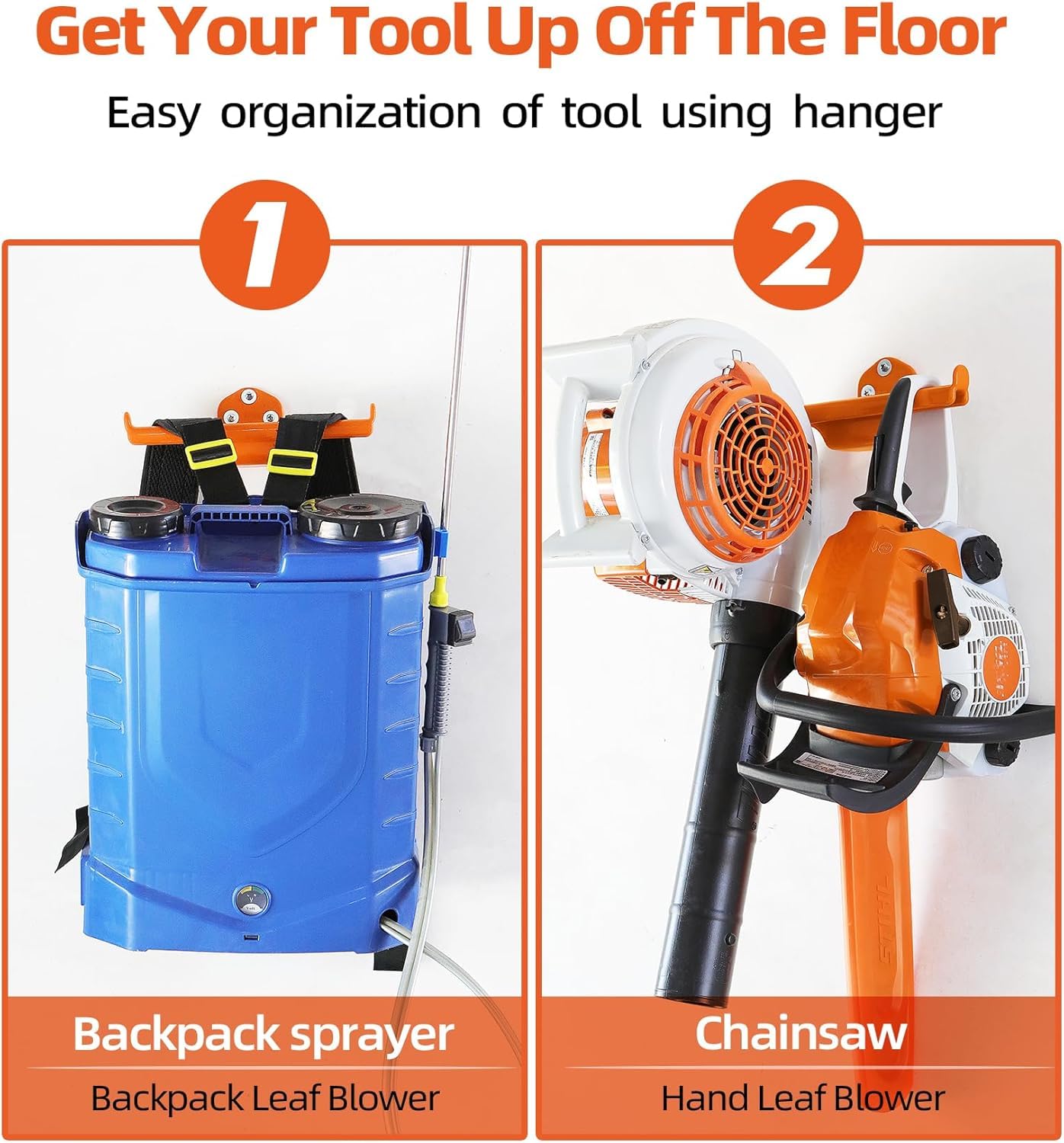 OSROENE Backpack Blower Rack with tools organized