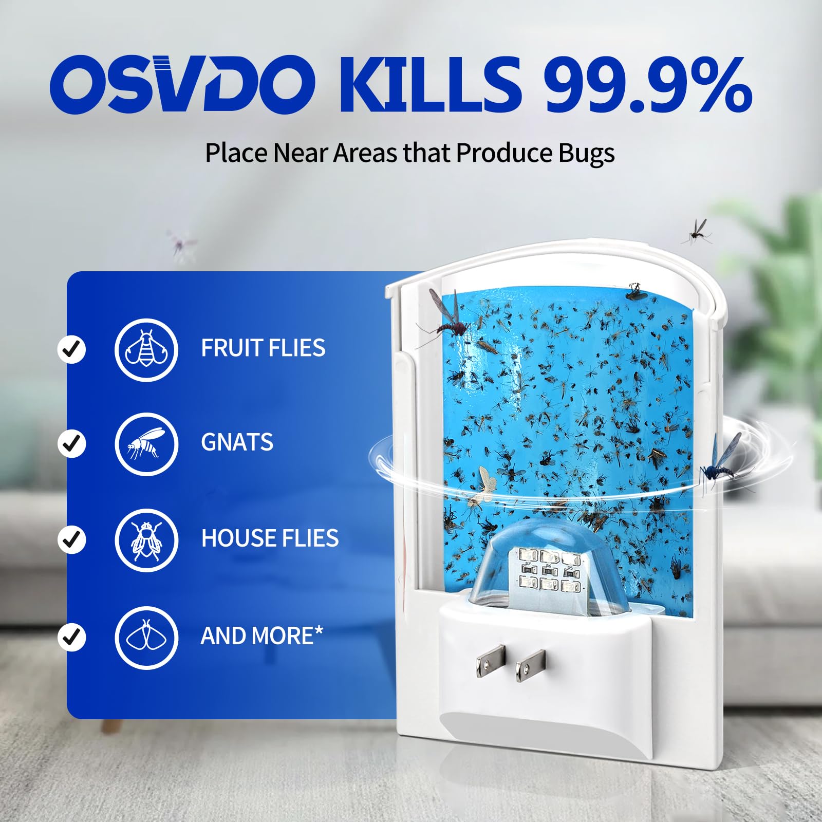 osvdo Flying Insect Trap packaging details