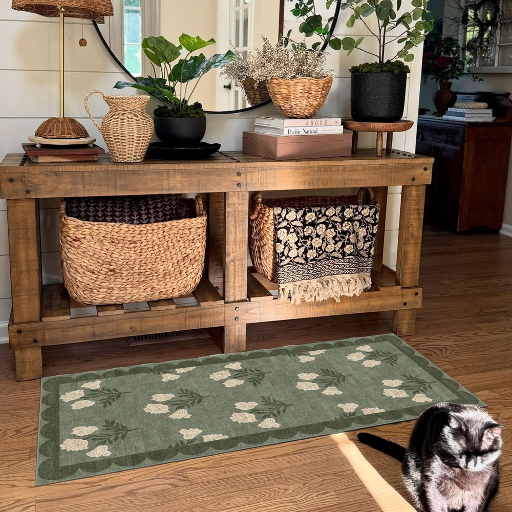 Othilic floral rug machine washable care instructions