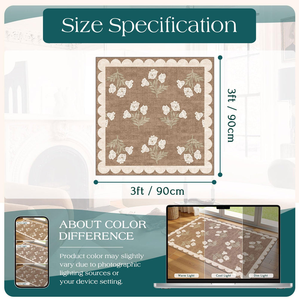 Othilic rug with a vacuum cleaner for ease of cleaning