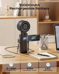Otlonpe Handheld Misting Fan showing LED display